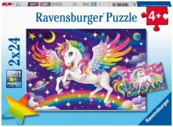 Παζλ Ravensburger – μονόκερος και Πήγασος 2×24 κομμάτια