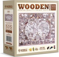 Ξύλινο παζλ WOODEN CITY Χάρτης της Εποχής των Ανακαλύψεων 505 κομμάτια
