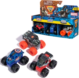Monster Jam Mini Jams – σετ 3 μίνι φορτηγών MARVEL: Winter Soldier, Captain America, War Machine