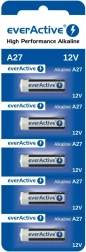 Αλκαλικές μπαταρίες 27A 12V, blister 5 τεμ. everActive