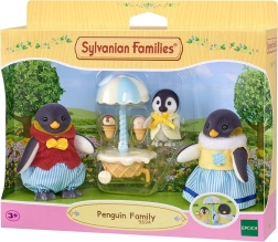 Sylvanian Families οικογένεια πιγκουίνων με καροτσάκι παγωτού