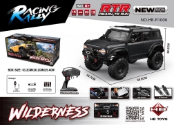 RC αυτοκίνητο WILDERNESS 1:10, μαύρο, αδιάβροχο, φωτισμός LED