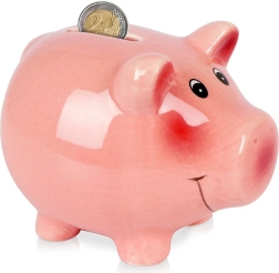 Κεραμικός κουμπαράς σε σχήμα γουρουνάκι 12 cm