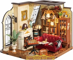 Rolife DIY 3D ξύλινο παζλ σαλόνι με LED φωτισμό