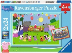 Παζλ Ravensburger Γουρουνάκι Peppa στη γιορτή 2×24 κομμάτια