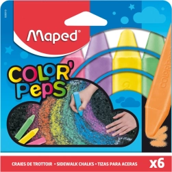 Maped κιμωλίες για πεζοδρόμιο – σετ 6 χρωμάτων