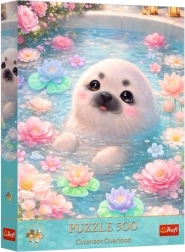 Παζλ Premium Plus Cuteness Overload Słodka foka - 500 κομμάτια