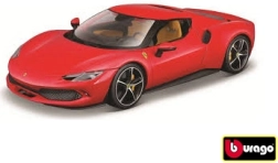 Μεταλλικό μοντέλο αυτοκινήτου Bburago Ferrari 296 GTB 1:18 κόκκινο
