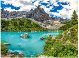 Παζλ Λίμνη Sorapis, Άλπεις, Ιταλία 2000 κομμάτια CASTORLAND