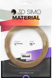 Filament wood pro 3d tisk a 3d pera, hnédý 1,75 mm, 15 m