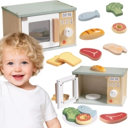 Ξύλινος φούρνος μικροκυμάτων με τρόφιμα TOOKY TOY