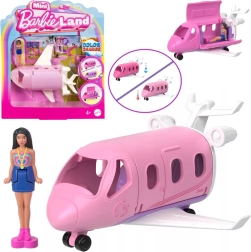 Mattel Mini Barbie Land – μίνι κούκλα πιλότος με αεροπλάνο