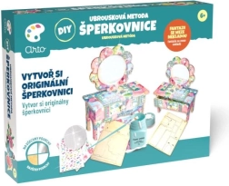 Arto diy ξύλινη κοσμηματοθήκη – τεχνική χαρτοπετσέτας (decoupage)