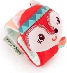 Lilliputiens κουδουνίστρα καρπού αλεπού Alice, θροΐζουσα και υφασμάτινη για βρέφη