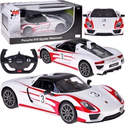Τηλεκατευθυνόμενο αυτοκίνητο Rastar Porsche 918 Spyder 1:14 – Bílá
