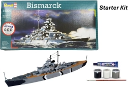 Revell Starter Kit Bismarck 1:1200 – σετ εκκίνησης μοντέλου θωρηκτού