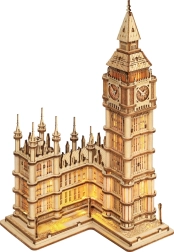 ROBOTIME ξύλινο 3D παζλ Big Ben – φωτιζόμενος πύργος ρολογιού