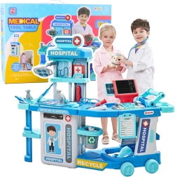 Ιατρική βαλίτσα 2σε1 – νοσοκομείο σε βαλιτσάκι με φώτα και ήχους