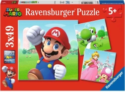 Παιδικό παζλ RAVENSBURGER SUPER MARIO 3×49 κομμάτια