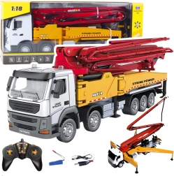 Τηλεκατευθυνόμενη μπετονιέρα εργοταξίου με αντλία HUINA 1:18 μεταλλική