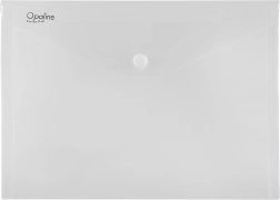 Πλαστική θήκη εγγράφων με κούμπωμα OPALINE, A4, διάφανη