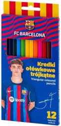 Τριγωνικές ξυλομπογιές ASTRA, 12 τεμ., FC Barcelona