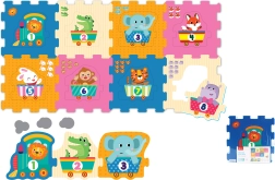 Μαλακά δομικά τουβλάκια με ζωάκια και αριθμούς