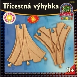 Τριπλή αλλαγή τροχιάς για ξύλινους σιδηρόδρομους – 2 τμχ