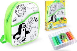 Τσάντα για χρωμάτισμα Ο Τυφλοπόντικας με πράσινο φόντο 30 cm + 8 μαρκαδόροι