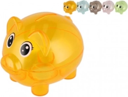 Διάφανη κουμπαράς σε σχήμα γουρουνάκι 10 εκ.