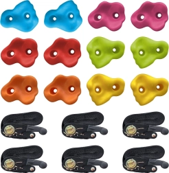 Παιδικές λαβές αναρρίχησης για δέντρα με ιμάντες, 12 τμχ