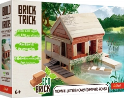 Trefl Brick Trick καλοκαιρινή κατοικία M – κατασκευαστικό σετ από αληθινά τούβλα (120 τεμάχια)