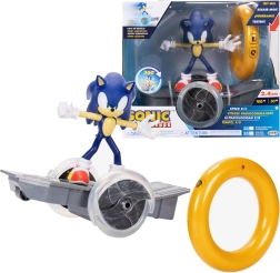 Σετ JAKKS SONIC THE HEDGEHOG – φιγούρα σε τηλεκατευθυνόμενο όχημα με δαχτυλίδι