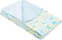 Παιδική κουβέρτα από minky New Baby μπλε 80 × 102 cm