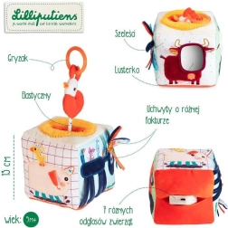 Lilliputiens ηχητικός κύβος δραστηριοτήτων Φάρμα 9 μηνών+