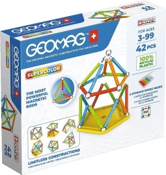 Μαγνητικό σετ κατασκευών geomag supercolor panels recycled, 42 τεμάχια