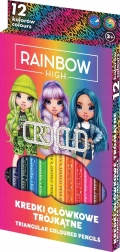 Τριγωνικές ξυλομπογιές 12 τεμ. ASTRA RAINBOW HIGH