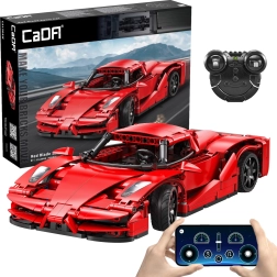 Κατασκευαστικό σετ CaDA RC σπορ αυτοκίνητο Red Blade, 32 εκ., 405 τεμάχια, Dual Mode
