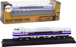 Μεταλλικό συλλεκτικό μοντέλο τρένου 1:48 λευκο-μωβ