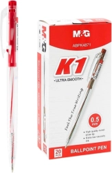 Στυλό διαρκείας M&G K1 0,5 mm – κόκκινο μελάνι