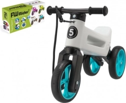 Ποδήλατο ισορροπίας Funny Wheels Rider SuperSport 2-σε-1 με ιμάντα – Λευκό-τιρκουάζ