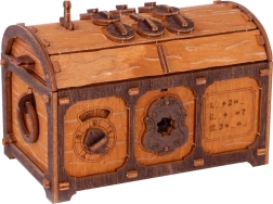 Escape Room Κιβώτιο Θησαυρού ξύλινο 3D παζλ