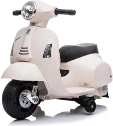 Παιδική ηλεκτρική μοτοσικλέτα VESPA, λευκή