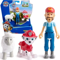 Φιγούρες Paw Patrol Marshall, αγρότης Al και προβατάκι – σετ για δημιουργικό παιχνίδι