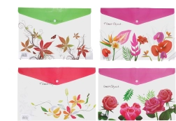 Φάκελος με κουμπί Λουλούδι 26x36 cm