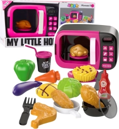 Παιδικός φούρνος μικροκυμάτων με αξεσουάρ, φώτα και ήχους – ροζ