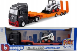 Μεταλλικό φορτηγό MB Actros Gigaspace με φορτωτή Bobcat 1:43