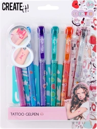 Σετ τατουάζ με αρωματικά τζελ στυλό και στένσιλ