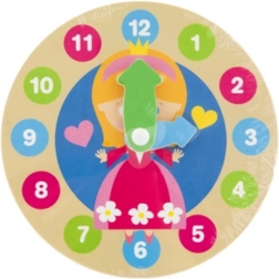 Το πρώτο μου ξύλινο ρολόι πριγκίπισσα 14 εκ.