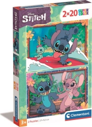 Παζλ 2×20 κομμάτια Disney Stitch – Clementoni
